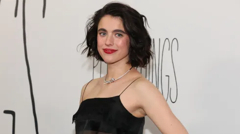 Margaret Qualley attends the "Poor Things" premiere at DGA Theater on December 06, 2023.
