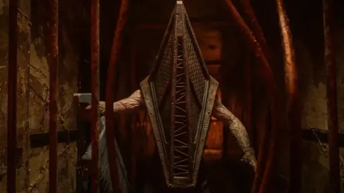 Pyramid Head of Return to Silent Hill. 

