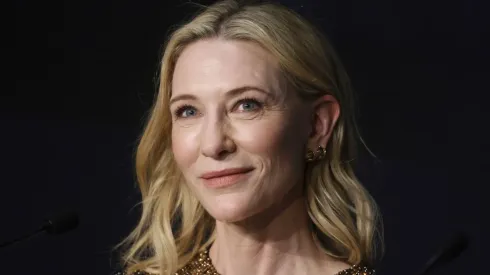 Cate Blanchett attends the "Rumours" press conference ahead of the 77th annual Cannes Film Festival at Palais des Festivals on May 19, 2024 in Cannes, France. 
