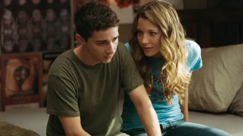 Shia LaBeouf and Sarah Roemer in Disturbia.
