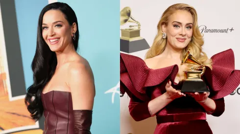Adele at the 65th GRAMMY Awards &#8212; Katy Perry attends the "American Idol" Season 22 Top 10 Event.
