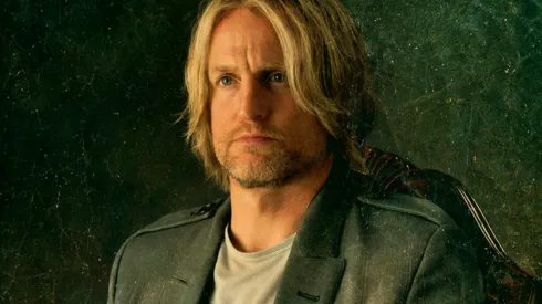 Woody Harrelson in a Capitol Portrait of Haymitch Abernathy for The Hunger Games: Catching Fire.
