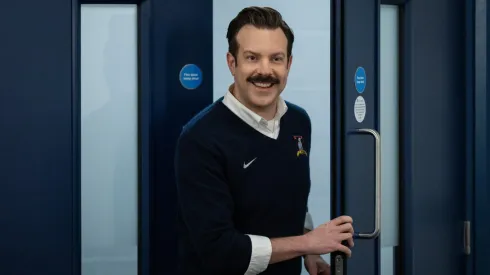 Jason Sudeikis in Ted Lasso.
