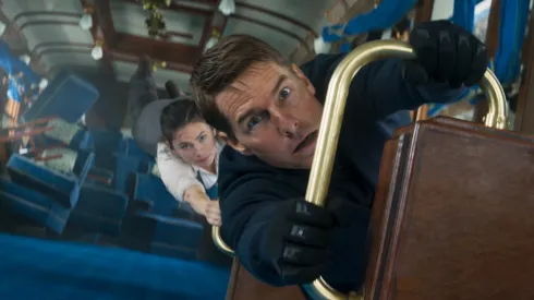 Tom Cruise and Hayley Atwell in 'Mission: Impossible 7'
