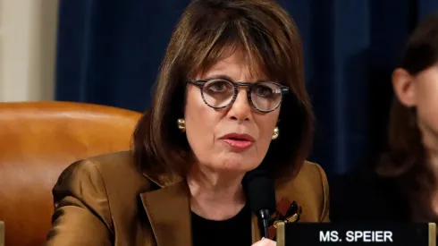 Jackie Speier U.S. Rep. Jackie Speier (D-CA) questions Jennifer Williams, adviser to Vice President Mike Pence for European and Russian Affairs, and Lt. Col. Alexander Vindman, National Security Council Director for European Affairs, during a hearing before the House Intelligence Committee in the Longworth House Office Building on Capitol Hill November 19, 2019 in Washington, DC. 
