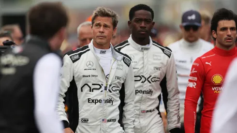 Brad Pitt filming his Formula 1 movie
