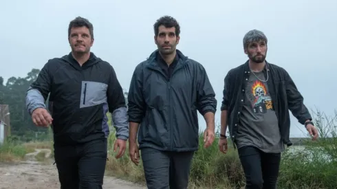 Xosé Antonio Touriñán, Tamar Novas and Chechu Salgado in Gangs of Galicia.

