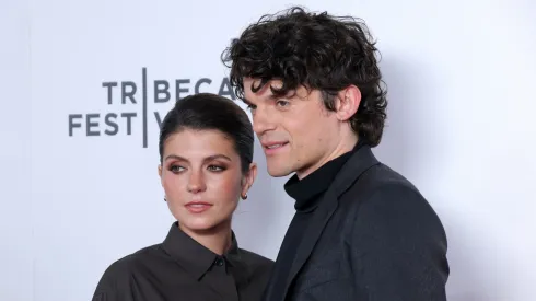 Emily Bader and Edward Bluemel  attend the "My Lady Jane" Premiere during the 2024 Tribeca Festival at SVA Theater on June 12, 2024 in New York City.
