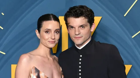 Mary Beth Barone and Edward Bluemel attend the London Screening of Amazon Original series "My Lady Jane" ahead of its launch on Prime Video on 27th June, at the Odeon Luxe West End on June 19, 2024 in London, England.  
