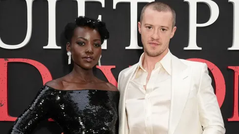 Lupita Nyong'o and Joseph Quinn attend the New York Premiere of "A Quiet Place: Day One" on June 26, 2024.
