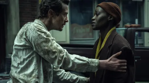 Lupita Nyong'o and Joseph Quinn in A Quiet Place: Day One.
