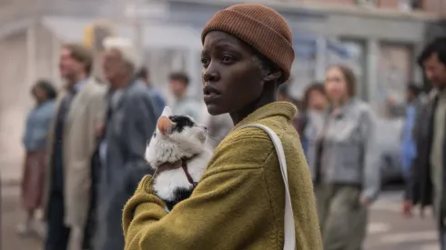 Frodo and Lupita Nyong'o in "A Quiet Place: Day One"
