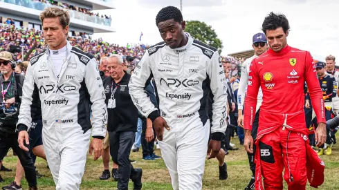 Brad Pitt and Damson Idris in F1.
