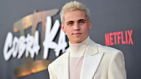 Tanner Buchanan attends Cobra Kai Season 6 Part 1 – Special Fan Event at Autry Museum at Griffith Park on July 17, 2024.
