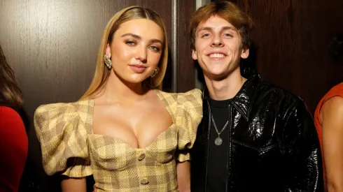 Peyton List and Jacob Bertrand attend Vanity Fair and BACARDÍ Rum Celebrate Vanities: A Night for Young Hollywood in 2022.
