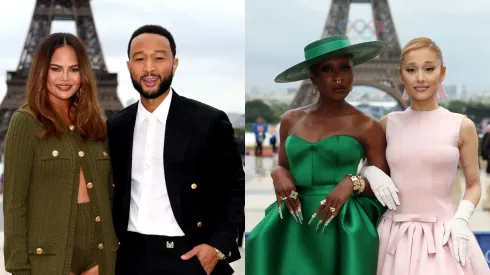 Cynthia Erivo and Ariana Grande, and Chrissy Teigen and John Legend attend the red carpet ahead of the opening ceremony of the Olympic Games Paris 2024.
