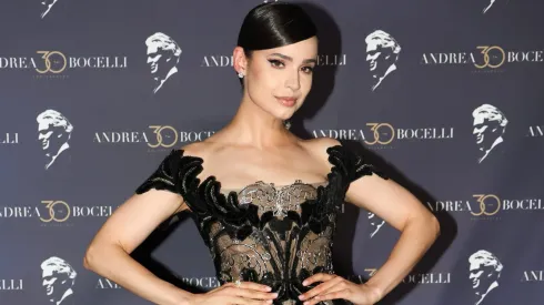 Sofia Carson attends the "Andrea Bocelli 30: The Celebration", Andrea Bocelli celebrates his 30th anniversary in music with three star-studded concerts at Teatro Del Silenzio on July 15, 2024 in Lajatico, Italy
