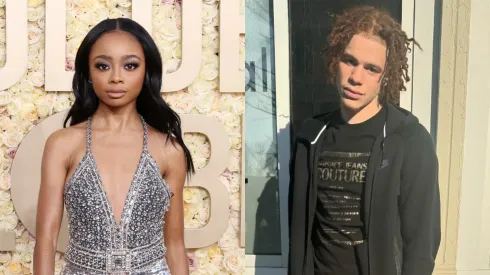 Skai Jackson attends the 81st Annual Golden Globe Awards at The Beverly Hilton – Kelaia for his Instagram account.
