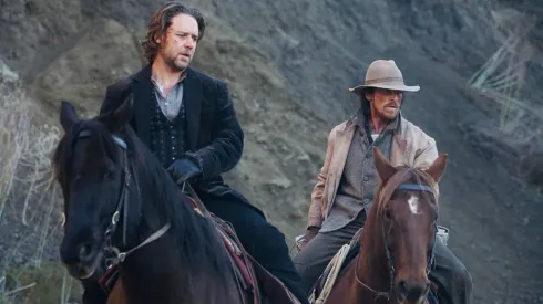 Russell Crowe and Christian Bale in 3:10 to Yuma.
