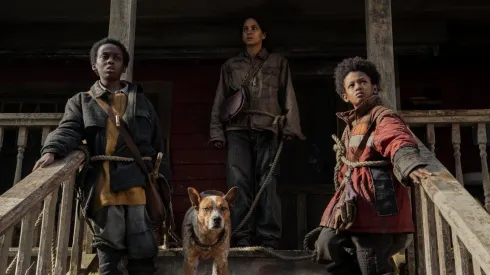 Halle Berry, Anthony B. Jenkins and Percy Daggs IV in Never Let Go.
