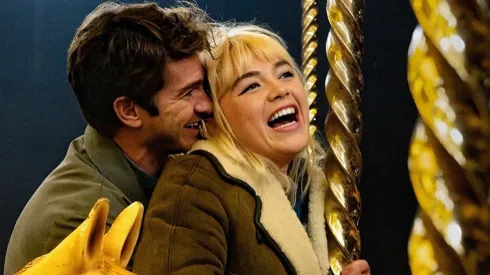 Andrew Garfield and Florence Pugh in We Live in Time.
