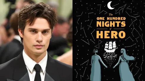 Nicholas Galitzine and the cover of "100 Nights Of Hero".
