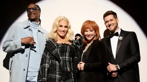 Snoop Dogg, Gwen Stefani, Reba McEntire y Michael Bublé in The Voice, Season 26.
