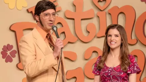 Anna Kendrick and Tony Hale in Woman of the Hour.
