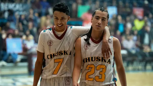 Kauchani Bratt and Devin Sampson-Craig in Rez Ball.
