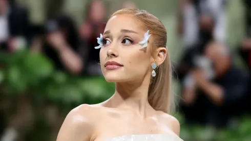 Ariana Grande attends The 2024 Met Gala Celebrating "Sleeping Beauties: Reawakening Fashion" at The Metropolitan Museum of Art on May 06, 2024 in New York City. 
