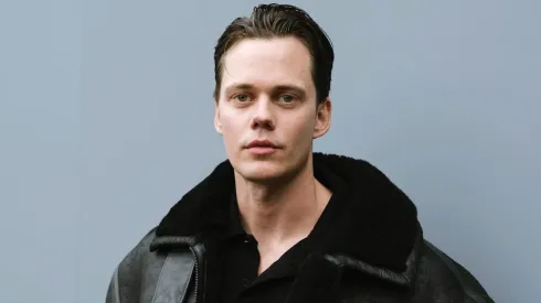 Bill Skarsgård attends the Balenciaga Paris Womenswear Spring-Summer 2025 show.
