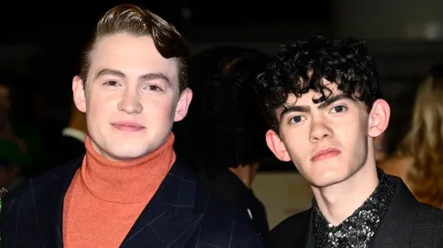 Kit Connor and Joe Locke attend the National Television Awards 2022 at The OVO Arena Wembley on October 13, 2022.
