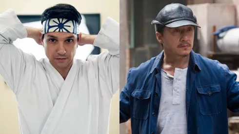 Ralph Macchio and Jackie Chan
