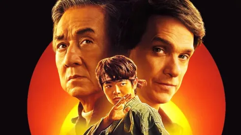 Jackie Chan, Ralph Macchio and Ben Wang in Karate Kid: Legends.
