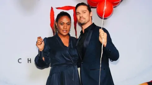 Jay Ryan and his wife Dianna Fuemana.
