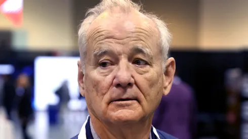 Bill Murray walks through the convention floor at the Berkshire Hathaway annual shareholder's meeting on April 30, 2022 in Omaha, Nebraska.
