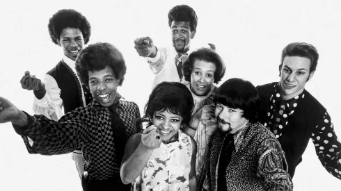 Freddie Stone, Sly Stone, Rose Stone, Larry Graham, Cynthia Robinson, Jerry Martini, and Greg Errico.
