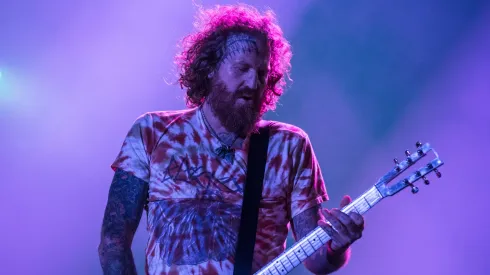 Brent Hinds from Mastodon performs at 2015 Rock in Rio on September 25, 2015 in Rio de Janeiro, Brazil. 
