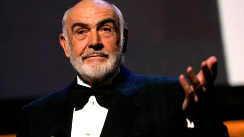 Actor Sean Connery speaks onstage during the 35th AFI Life Achievement Award tribute to Al Pacino,
