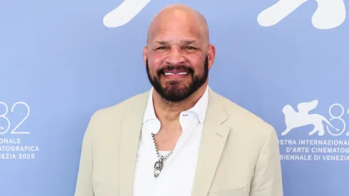 Mark Kerr attends "The Smashing Machine" photocall in 2025.

