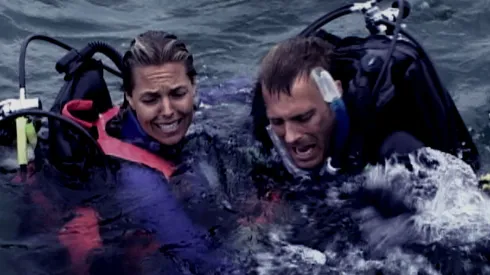Blanchard Ryan and Daniel Travis in Open Water.
