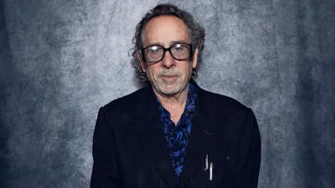 Tim Burton poses for the photographer during the 16th Rome Film Festival.
