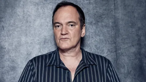 Quentin Tarantino poses for the photographer during the 16th Rome Film Festival.
