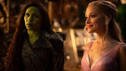 Ariana Grande and Cynthia Erivo in Wicked: For Good.