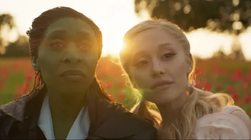 Ariana Grande and Cynthia Erivo in Wicked: For Good.