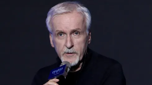 Director James Cameron attends the press conference for "Avatar: The Way Of The Water."