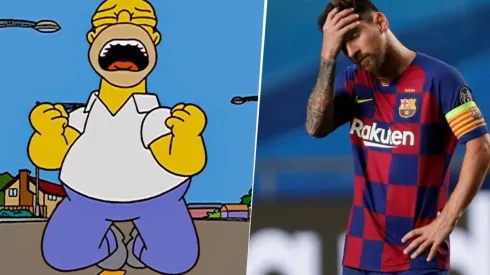 Los Simpsons lloran la salida de Messi del Barcelona: el video que se hizo viral