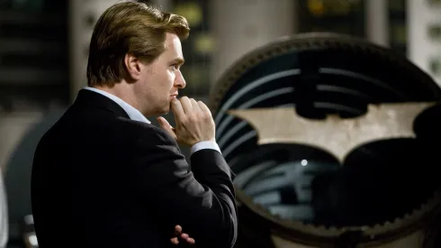 Director CHRISTOPHER NOLAN on the set of Warner Bros. PicturesÕ and Legendary PicturesÕ action drama ÒThe Dark Knight,Ó distributed by Warner Bros. Pictures and starring Christian Bale, Michael Caine, Heath Ledger, Gary Oldman, Aaron Eckhart, Maggie Gyllenhaal and Morgan Freeman.<br />
PHOTOGRAPHS TO BE USED SOLELY FOR ADVERTISING, PROMOTION, PUBLICITY OR REVIEWS OF THIS SPECIFIC MOTION PICTURE AND TO REMAIN THE PROPERTY OF THE STUDIO. NOT FOR SALE OR REDISTRIBUTION. ALL RIGHTS RESERVED.
