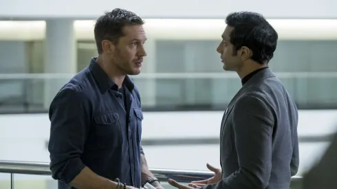 Tom Hardy and Riz Ahmed star in VENOM
