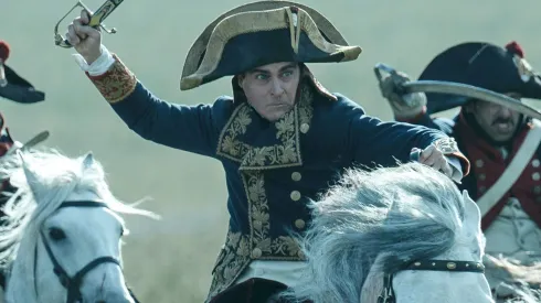 Joaquin Phoenix como Napoleón Bonaparte, en la película de Ridley Scott.

